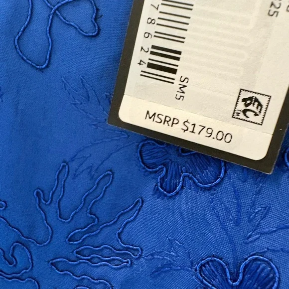 Gianni Bini Blue and White Colorblock Maxi Dress NWT Size 12 - Picture 9 of 10